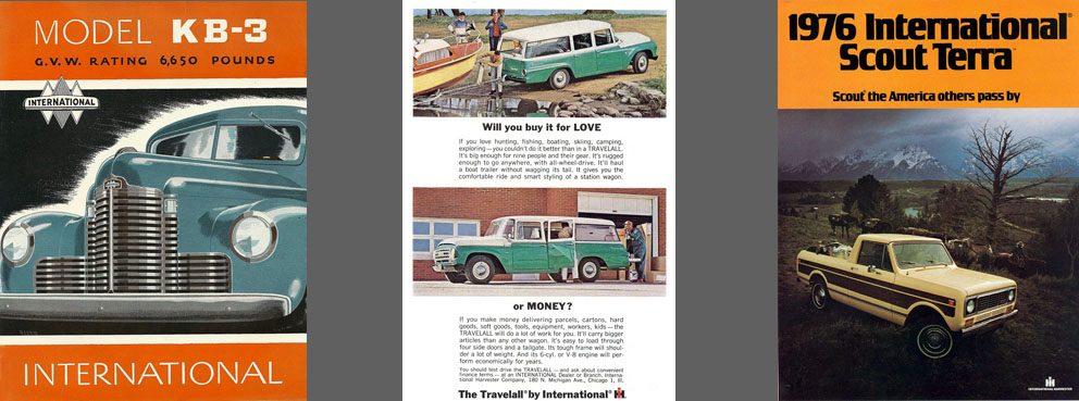 1970 International Travelall Color Brochure Prospekt 