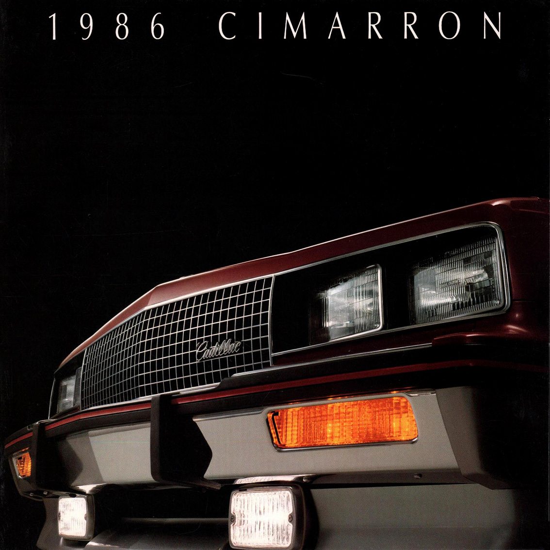 1985 CADILLAC CIMARRON CART PPG TRACKSIDE VEHICLE BROCHURE BY GENERAL MOTORS/GM! 