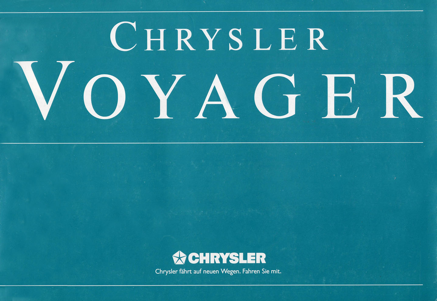 Chrysler Voyager Prospekt 1988 4/88 Autoprospekt brochure opuscolo catalog 