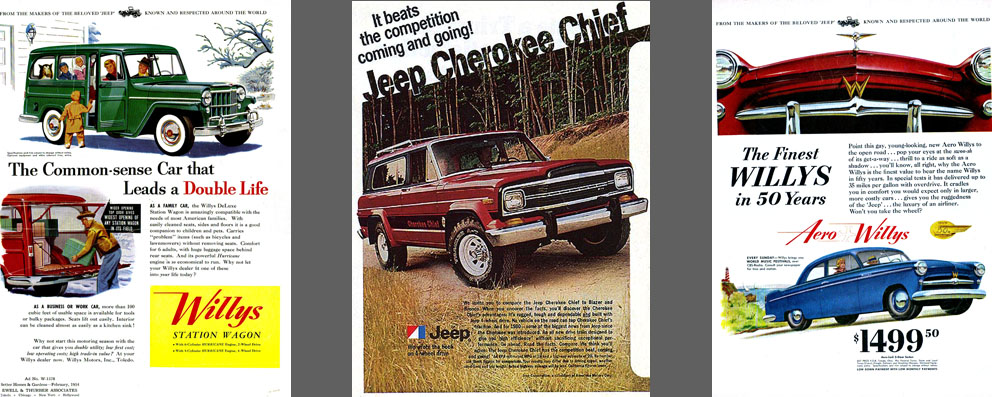Jeep, Willys, Overland Brochures